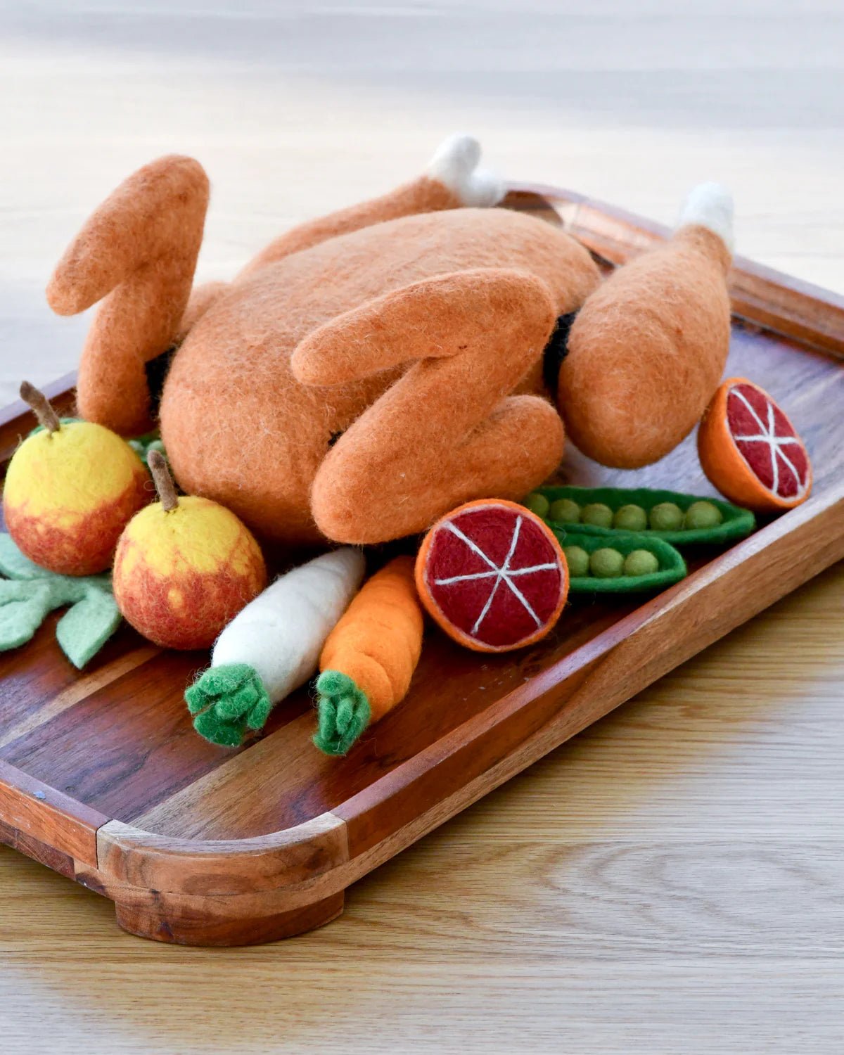 TARA TREASURES | FELT ROAST TURKEY PRETEND PLAY FOOD SET *PRE - ORDER* by TARA TREASURES - The Playful Collective