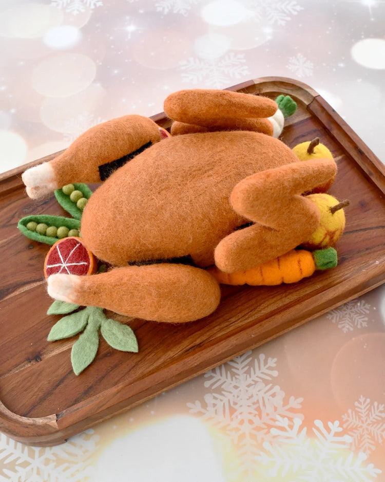 TARA TREASURES | FELT ROAST TURKEY PRETEND PLAY FOOD SET *PRE - ORDER* by TARA TREASURES - The Playful Collective