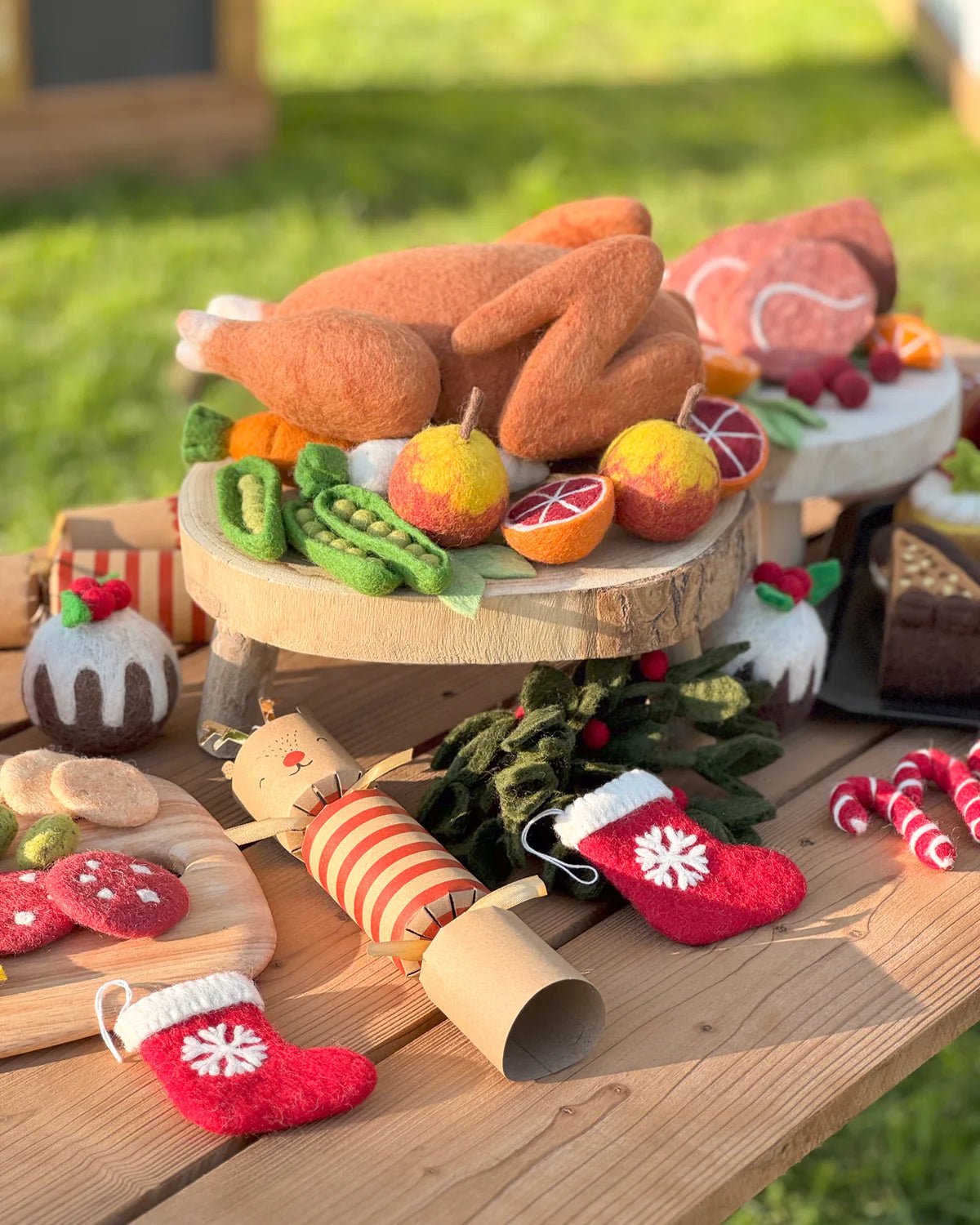 TARA TREASURES | FELT ROAST TURKEY PRETEND PLAY FOOD SET *PRE - ORDER* by TARA TREASURES - The Playful Collective