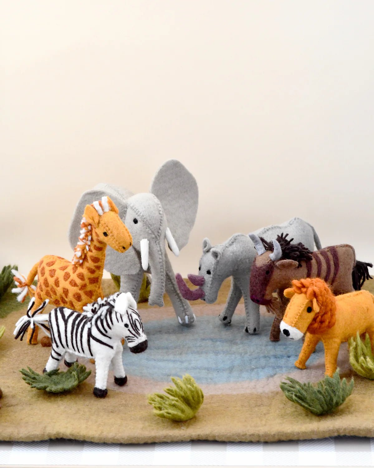 TARA TREASURES | FELT SAFARI ANIMAL TOYS (SET OF 6) *PRE - ORDER* by TARA TREASURES - The Playful Collective