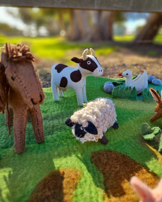 TARA TREASURES | FELT SHEEP FARM ANIMAL TOY by TARA TREASURES - The Playful Collective