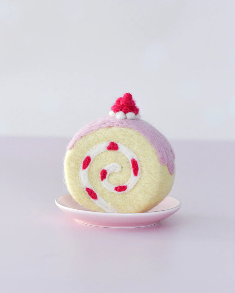 TARA TREASURES | FELT STRAWBERRY SWISS ROLL by TARA TREASURES - The Playful Collective