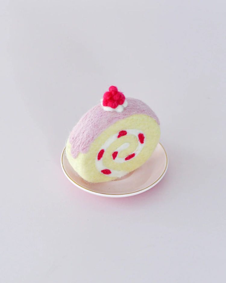 TARA TREASURES | FELT STRAWBERRY SWISS ROLL by TARA TREASURES - The Playful Collective