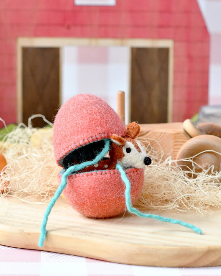 TARA TREASURES | FELT SURPRISE EGG WITH DEER INSIDE by TARA TREASURES - The Playful Collective