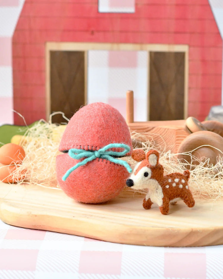 TARA TREASURES | FELT SURPRISE EGG WITH DEER INSIDE by TARA TREASURES - The Playful Collective