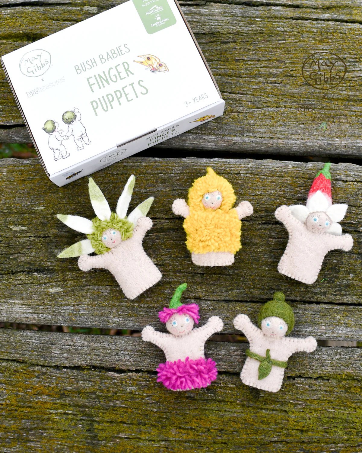 TARA TREASURES | MAY GIBBS X TARA TREASURES FINGER PUPPET SET by TARA TREASURES - The Playful Collective