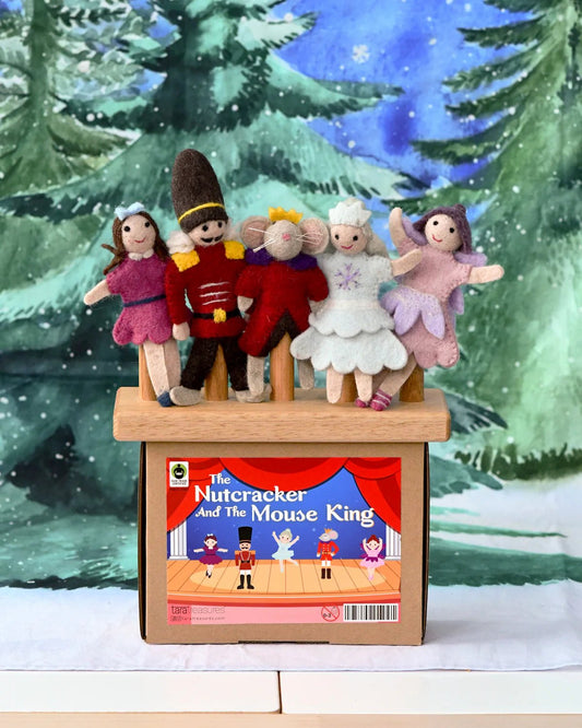 TARA TREASURES | NUTCRACKER AND THE MOUSE KING FINGER PUPPET SET by TARA TREASURES - The Playful Collective