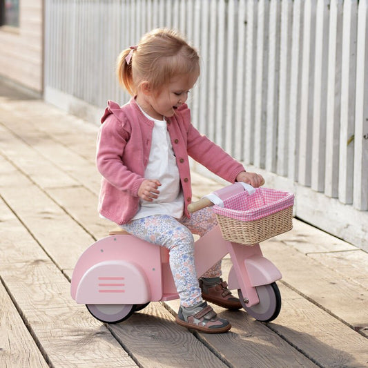 TENDER LEAF TOYS | DELIVERY SCOOTER WITH BASKET by TENDER LEAF TOYS - The Playful Collective