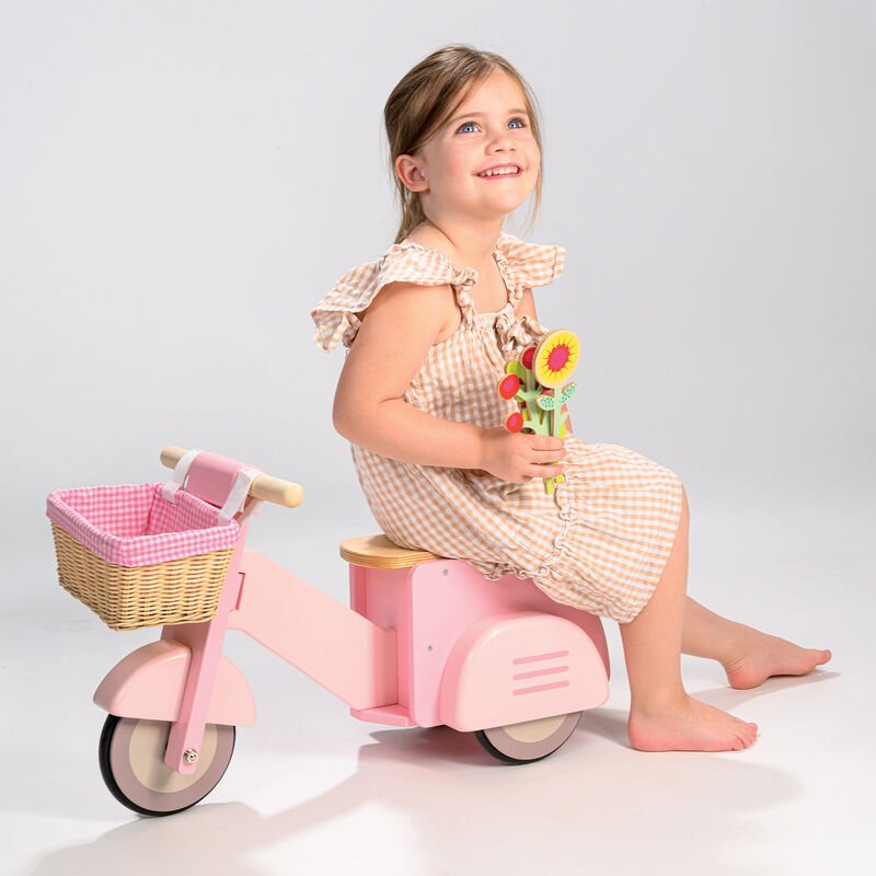 TENDER LEAF TOYS | DELIVERY SCOOTER WITH BASKET by TENDER LEAF TOYS - The Playful Collective