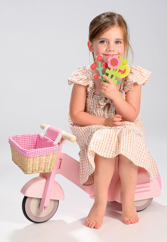 TENDER LEAF TOYS | DELIVERY SCOOTER WITH BASKET by TENDER LEAF TOYS - The Playful Collective