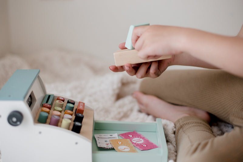 TENDER LEAF TOYS | GENERAL STORE TILL & BABYCINO MAKER SET by TENDER LEAF TOYS - The Playful Collective