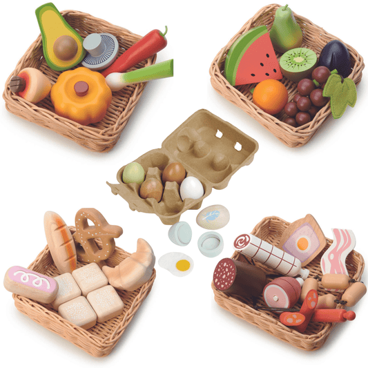 TENDER LEAF TOYS | PLAY FOOD BASKET BUNDLE by TENDER LEAF TOYS - The Playful Collective