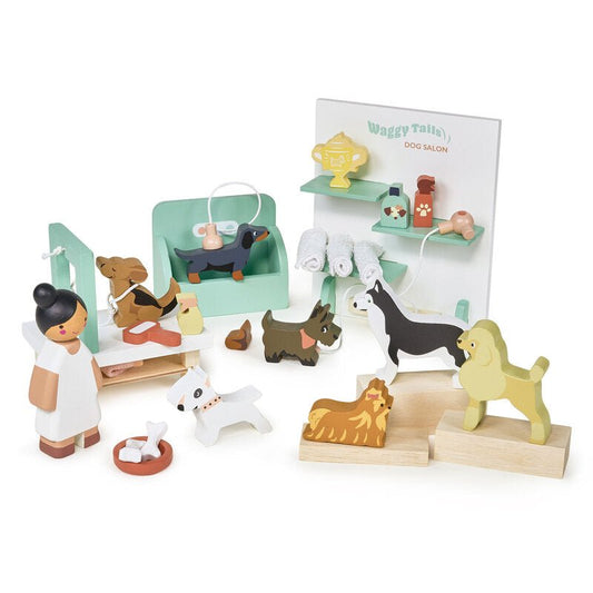 TENDER LEAF TOYS | WAGGY TAILS DOG SALON, PET CAT SET & PET RABBIT & GUINEA PIG SET BUNDLE by TENDER LEAF TOYS - The Playful Collective