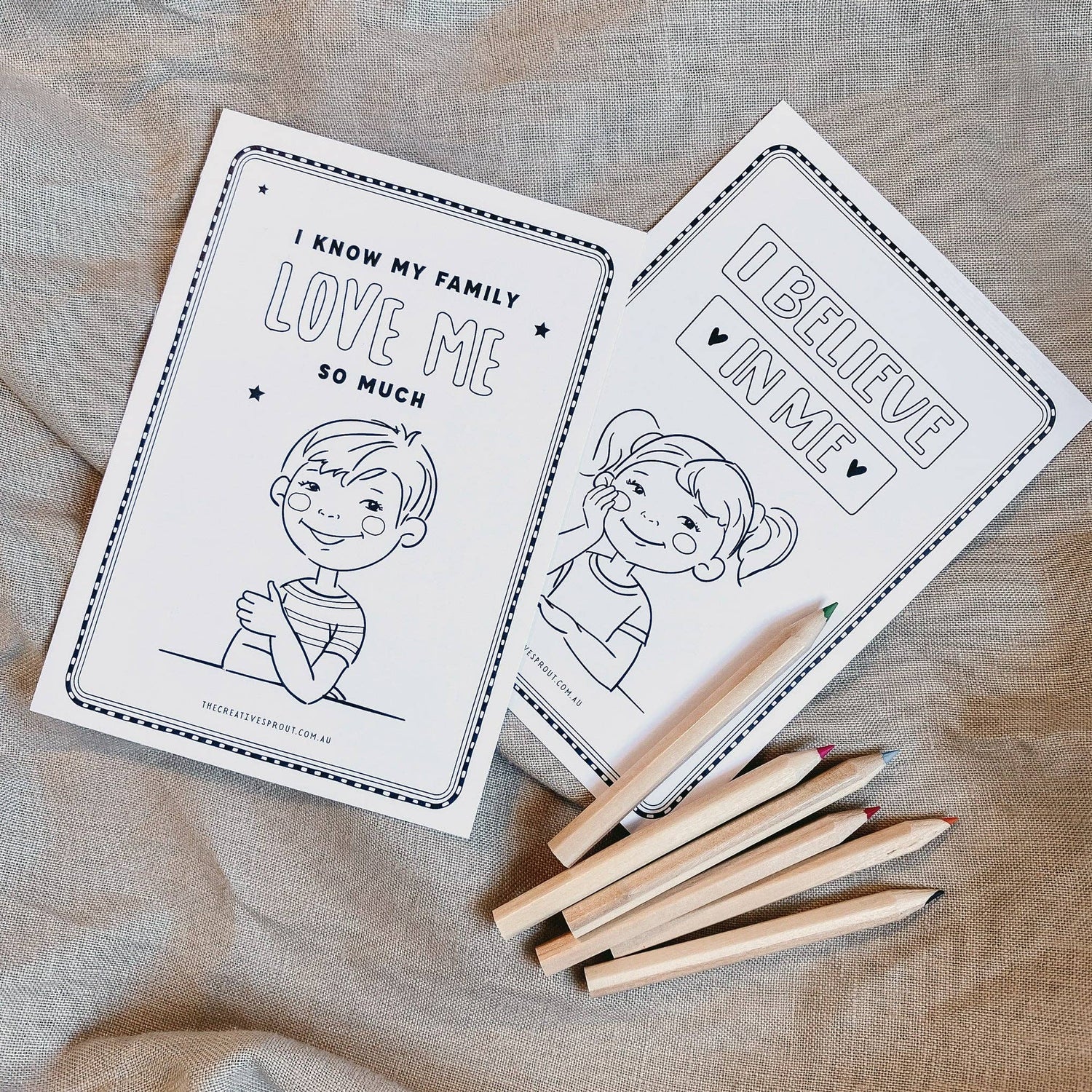 THE CREATIVE SPROUT | AFFIRMATION COLOURING PAGES by THE CREATIVE SPROUT - The Playful Collective