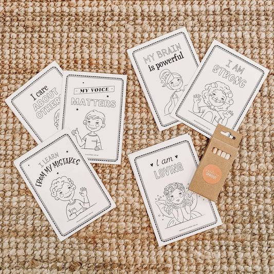 THE CREATIVE SPROUT | AFFIRMATION COLOURING PAGES by THE CREATIVE SPROUT - The Playful Collective