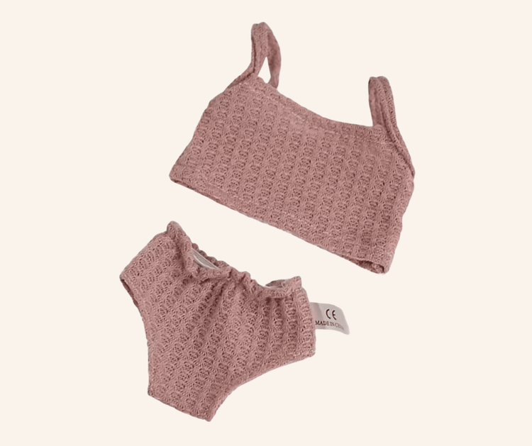 THE PLAYFUL COLLECTIVE | DOLL'S CLOTHING - DUSTY ROSE KNIT DUO by THE PLAYFUL COLLECTIVE - The Playful Collective