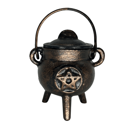 THE PLAYFUL COLLECTIVE | MINI PENTAGRAM CAST IRON CAULDRON - ANTIQUE by THE PLAYFUL COLLECTIVE - The Playful Collective