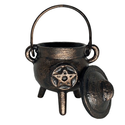 THE PLAYFUL COLLECTIVE | MINI PENTAGRAM CAST IRON CAULDRON - ANTIQUE by THE PLAYFUL COLLECTIVE - The Playful Collective