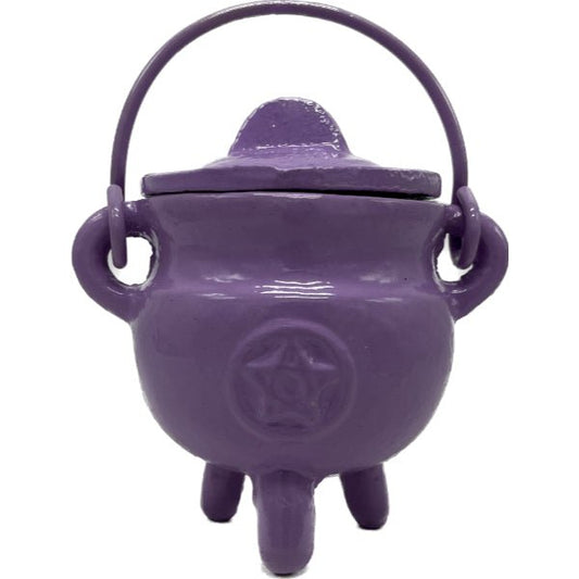 THE PLAYFUL COLLECTIVE | MINI PENTAGRAM CAST IRON CAULDRON - LAVENDER by THE PLAYFUL COLLECTIVE - The Playful Collective