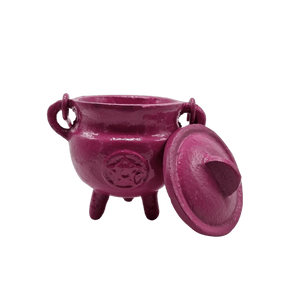 THE PLAYFUL COLLECTIVE | MINI PENTAGRAM CAST IRON CAULDRON - PINK by THE PLAYFUL COLLECTIVE - The Playful Collective