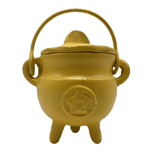 THE PLAYFUL COLLECTIVE | MINI TRIPLE MOON CAST IRON CAULDRON - YELLOW *PRE - ORDER* by THE PLAYFUL COLLECTIVE - The Playful Collective