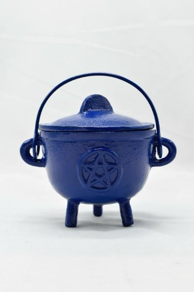 THE PLAYFUL COLLECTIVE | PENTAGRAM CAST IRON CAULDRON - BLUE by THE PLAYFUL COLLECTIVE - The Playful Collective