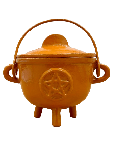 THE PLAYFUL COLLECTIVE | PENTAGRAM CAST IRON CAULDRON - ORANGE by THE PLAYFUL COLLECTIVE - The Playful Collective