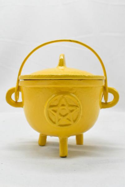 THE PLAYFUL COLLECTIVE | PENTAGRAM CAST IRON CAULDRON - YELLOW by THE PLAYFUL COLLECTIVE - The Playful Collective