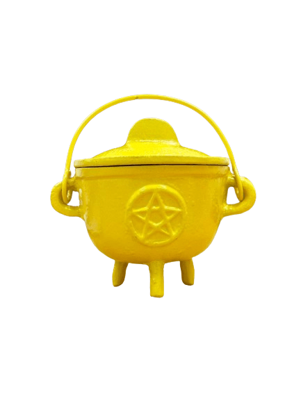 THE PLAYFUL COLLECTIVE | PENTAGRAM CAST IRON CAULDRON - YELLOW by THE PLAYFUL COLLECTIVE - The Playful Collective