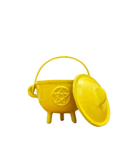 THE PLAYFUL COLLECTIVE | PENTAGRAM CAST IRON CAULDRON - YELLOW by THE PLAYFUL COLLECTIVE - The Playful Collective