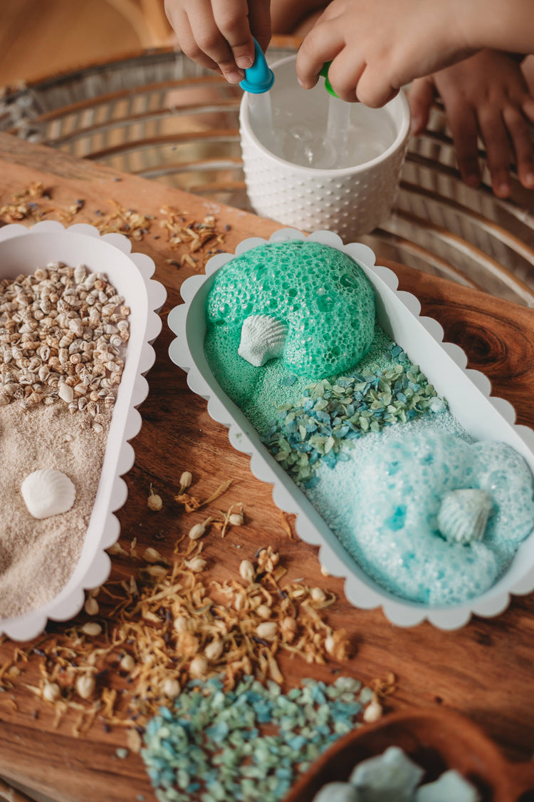 THE SALTWATER COLLECTIVE | AQUAMARINE - MEDIUM SALTWATER FIZZ POTION BUBBLES - POTION PLAY INGREDIENT by THE SALTWATER COLLECTIVE - The Playful Collective