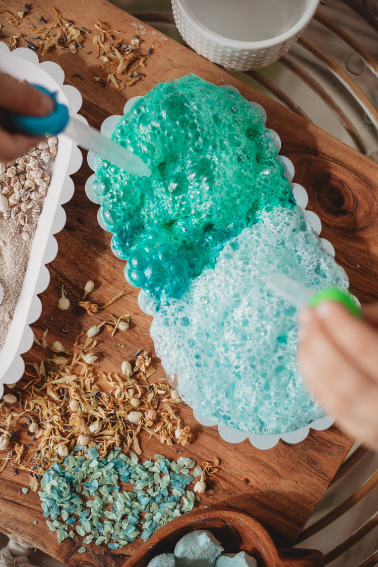 THE SALTWATER COLLECTIVE | AQUAMARINE - MEDIUM SALTWATER FIZZ POTION BUBBLES - POTION PLAY INGREDIENT by THE SALTWATER COLLECTIVE - The Playful Collective