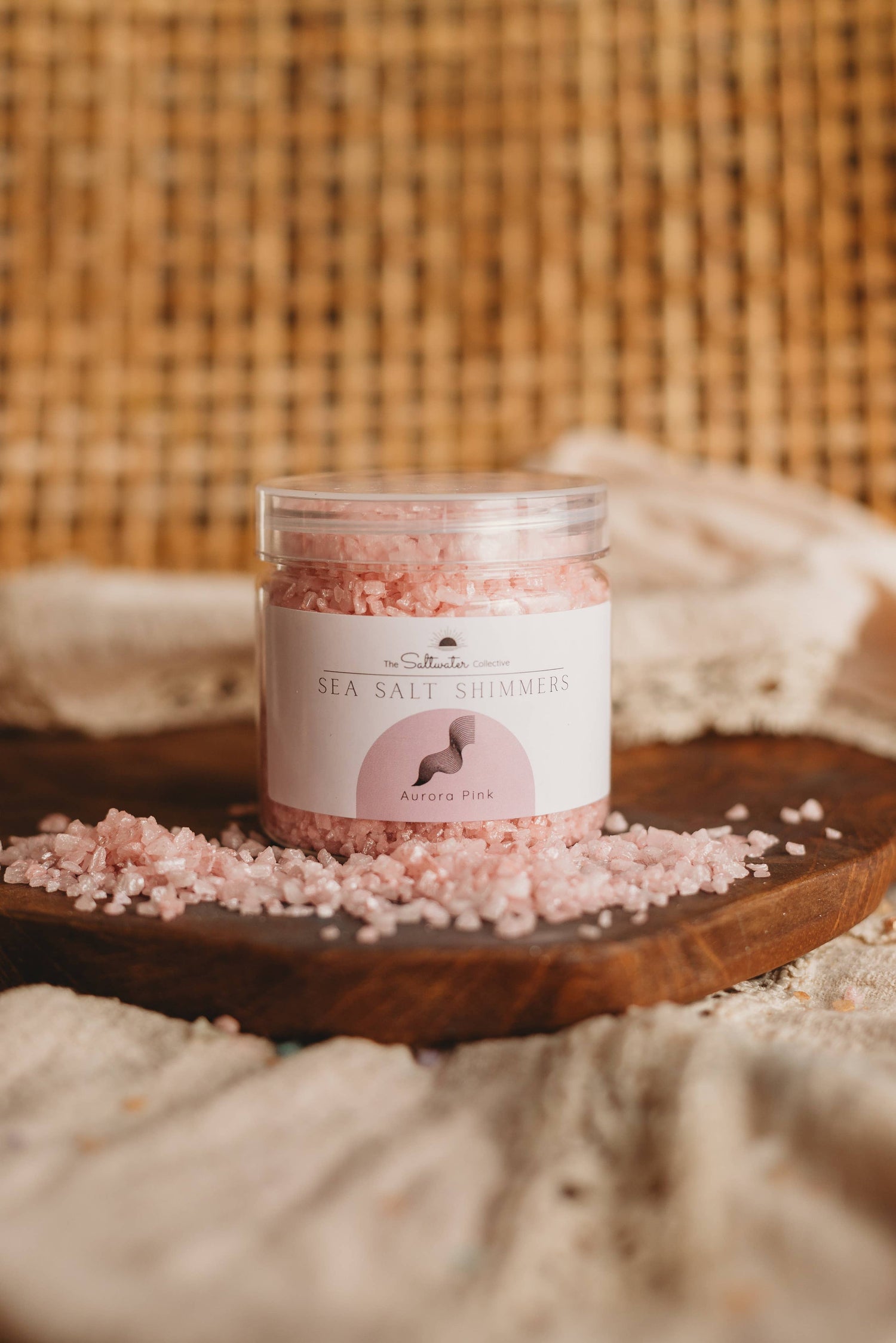 THE SALTWATER COLLECTIVE | AURORA PINK - SEA SALT SHIMMERS SMALL - POTION PLAY INGREDIENT by THE SALTWATER COLLECTIVE - The Playful Collective