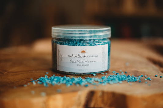 THE SALTWATER COLLECTIVE | BLUE LAGOON - SEA SALT SHIMMERS 250G by THE SALTWATER COLLECTIVE - The Playful Collective