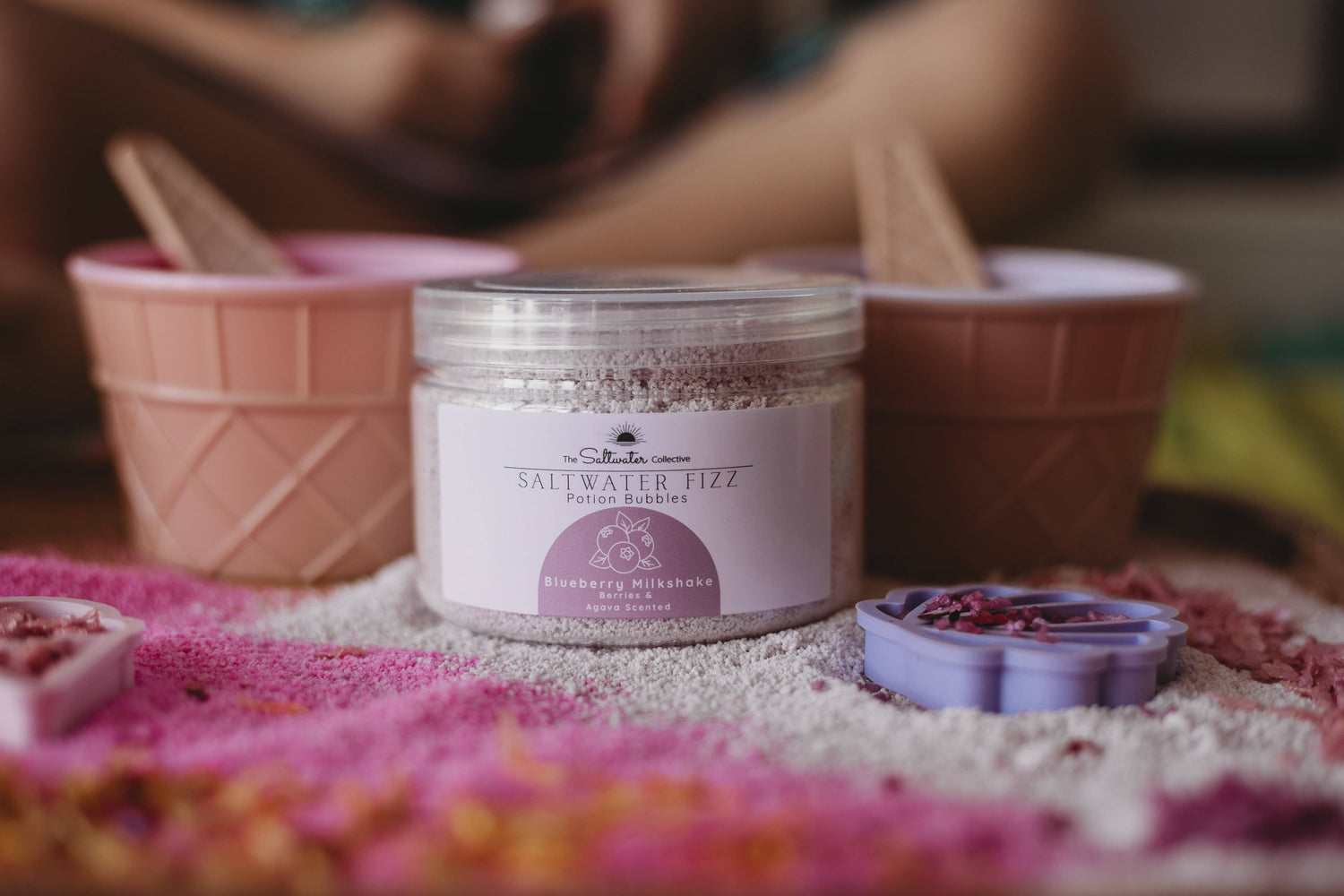 THE SALTWATER COLLECTIVE | BLUEBERRY MILKSHAKE MEDIUM SALTWATER FIZZ POTION BUBBLES - POTION PLAY INGREDIENT by THE SALTWATER COLLECTIVE - The Playful Collective
