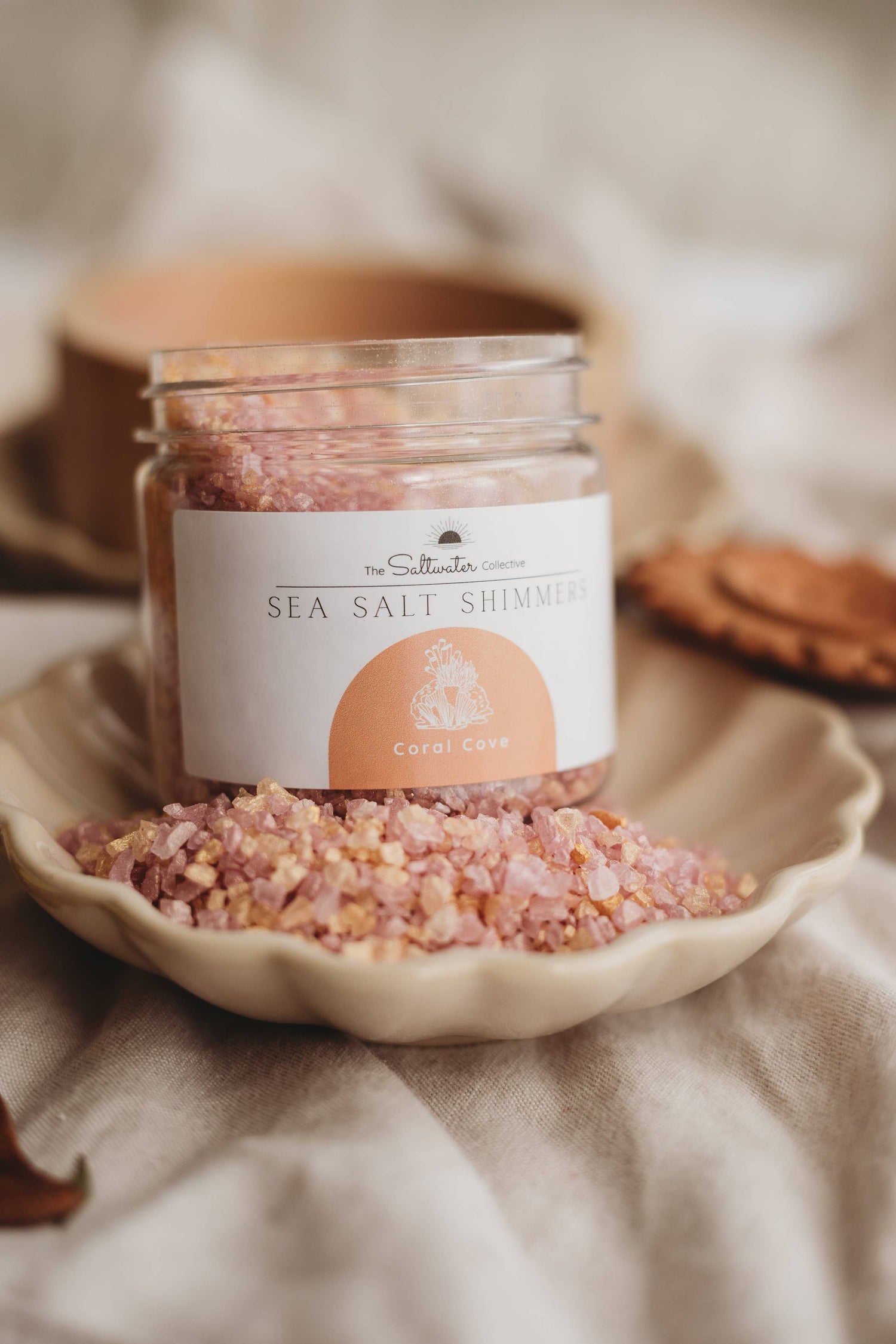 THE SALTWATER COLLECTIVE | CORAL COVE - SEA SALT SHIMMERS SMALL - POTION PLAY INGREDIENT by THE SALTWATER COLLECTIVE - The Playful Collective