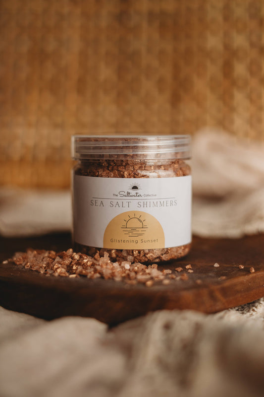 THE SALTWATER COLLECTIVE | GLISTENDING SUNSET - SEA SALT SHIMMERS SMALL - POTION PLAY INGREDIENT by THE SALTWATER COLLECTIVE - The Playful Collective