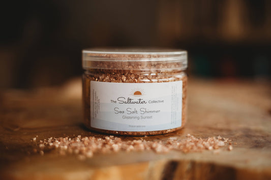 THE SALTWATER COLLECTIVE | GLISTENING SUNSET - SEA SALT SHIMMERS 250G by THE SALTWATER COLLECTIVE - The Playful Collective