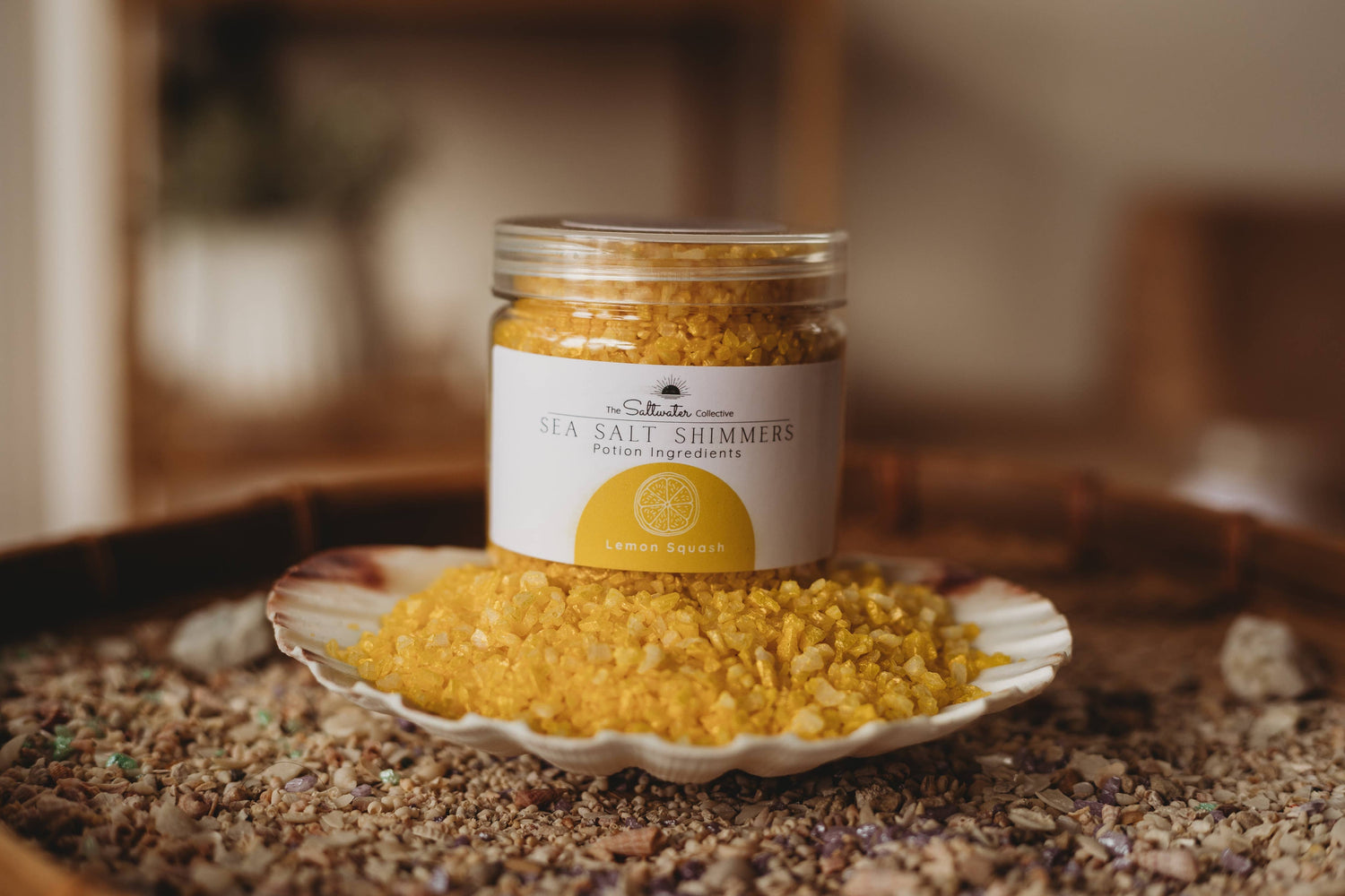 THE SALTWATER COLLECTIVE | LEMON SQUASH - SEA SALT SHIMMERS SMALL - POTION PLAY INGREDIENT by THE SALTWATER COLLECTIVE - The Playful Collective