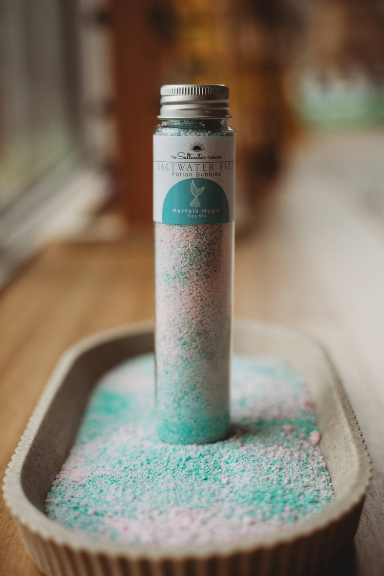 THE SALTWATER COLLECTIVE | MERFOLK MAGIC - TEST TUBE SALTWATER FIZZ POTION BUBBLES - POTION PLAY INGREDIENT by THE SALTWATER COLLECTIVE - The Playful Collective