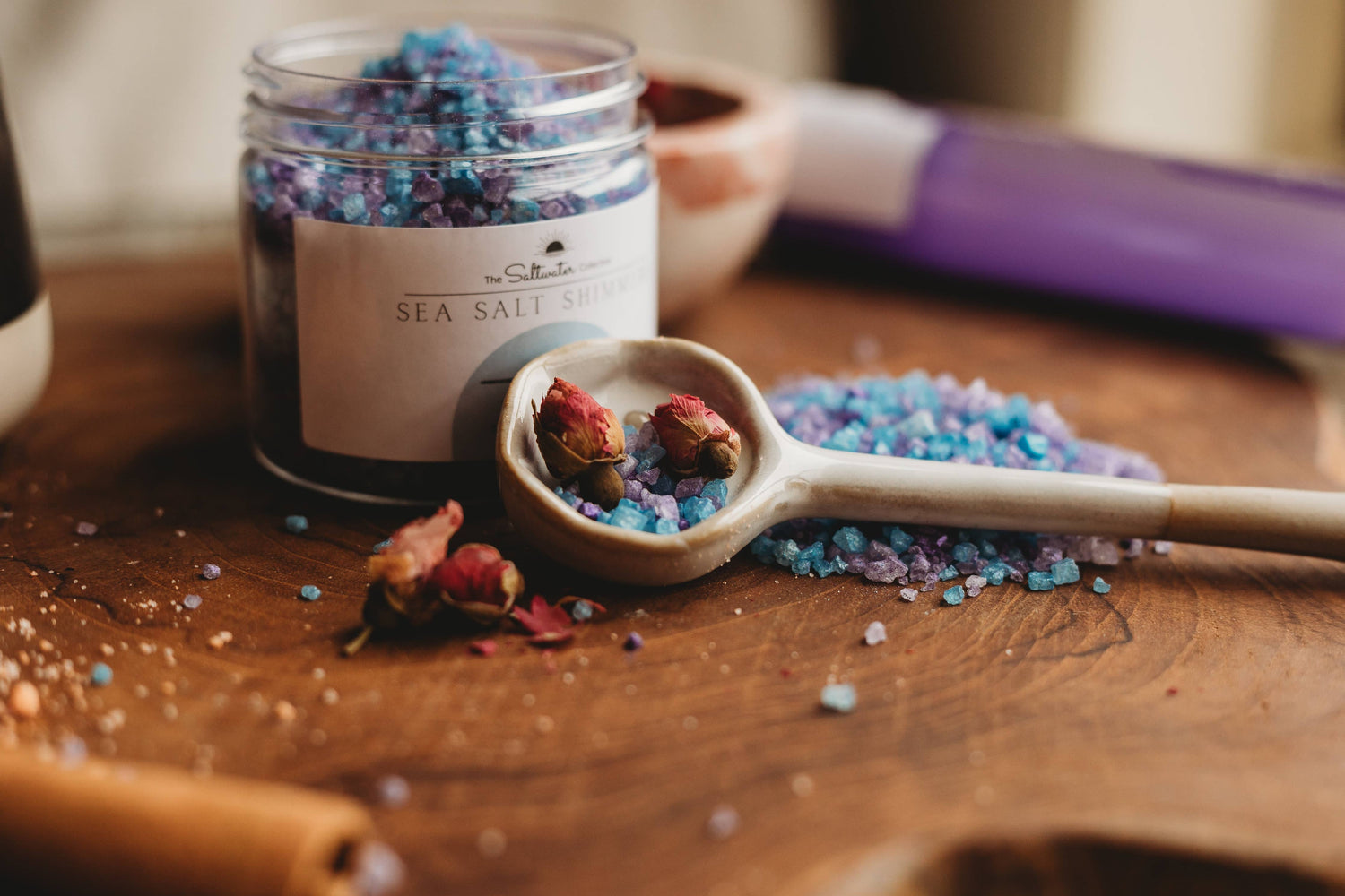 THE SALTWATER COLLECTIVE | NARWHAL MAGIC - SEA SALT SHIMMERS SMALL - POTION PLAY INGREDIENT by THE SALTWATER COLLECTIVE - The Playful Collective