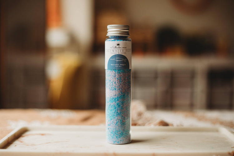 THE SALTWATER COLLECTIVE | NARWHAL MAGIC - TEST TUBE SALTWATER FIZZ POTION BUBBLES - POTION PLAY INGREDIENT by THE SALTWATER COLLECTIVE - The Playful Collective