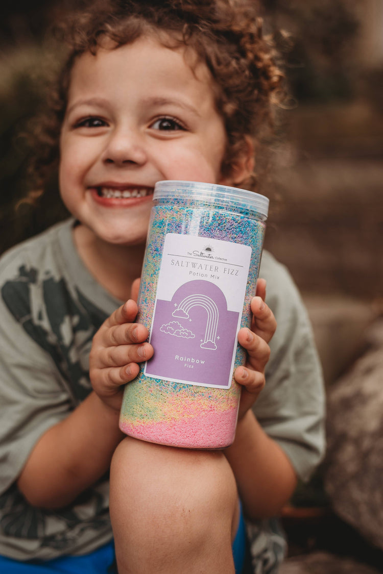 THE SALTWATER COLLECTIVE | RAINBOW - JUMBO SALTWATER FIZZ POTION BUBBLES - POTION PLAY INGREDIENT by THE SALTWATER COLLECTIVE - The Playful Collective