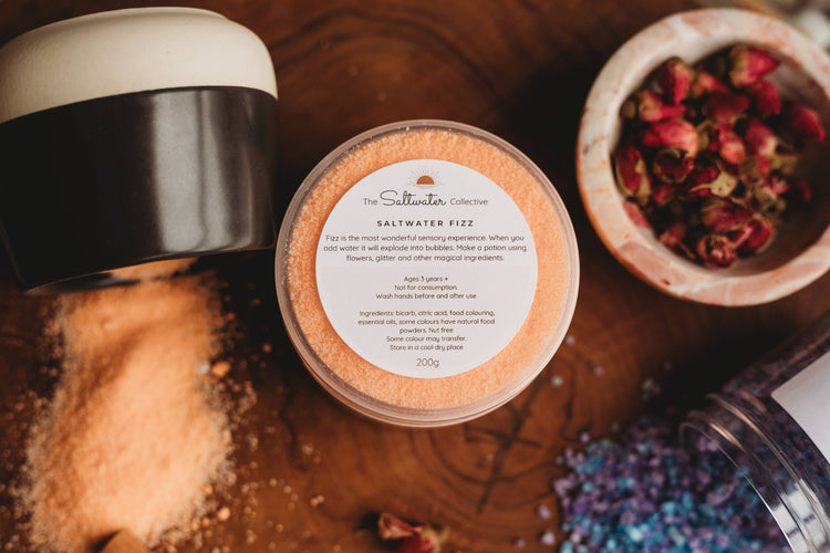 THE SALTWATER COLLECTIVE | TANGERINE CRUSH - MEDIUM SALTWATER FIZZ POTION BUBBLES - POTION PLAY INGREDIENT by THE SALTWATER COLLECTIVE - The Playful Collective