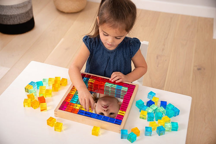 TICKIT | GEM CUBE MIRROR TRAY - 101 PIECES by TICKIT - The Playful Collective