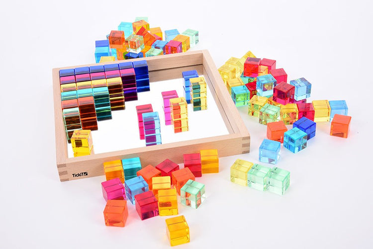 TICKIT | GEM CUBE MIRROR TRAY - 101 PIECES by TICKIT - The Playful Collective