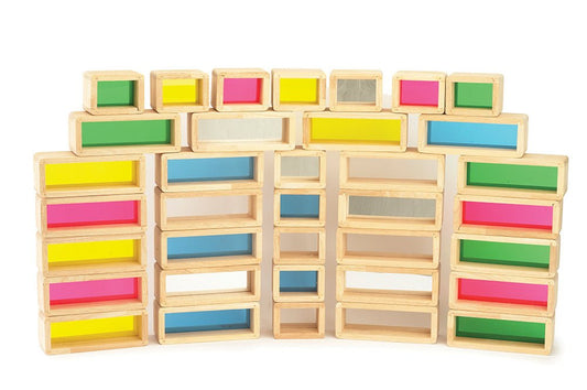 TICKIT | RAINBOW WINDOW BLOCKS - 36PCS by TICKIT - The Playful Collective