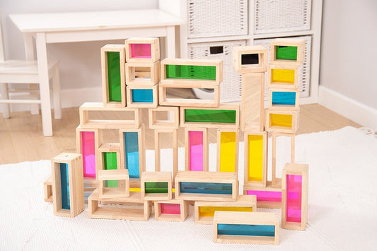 TICKIT | RAINBOW WINDOW BLOCKS - 36PCS by TICKIT - The Playful Collective