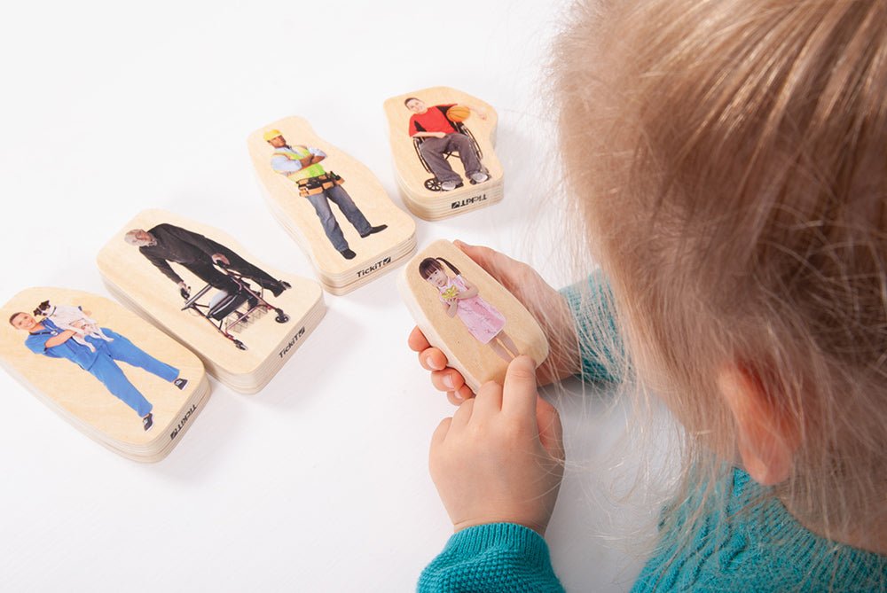 TICKIT | WOODEN COMMUNITY PEOPLE BLOCKS - 32 PIECES by TICKIT - The Playful Collective