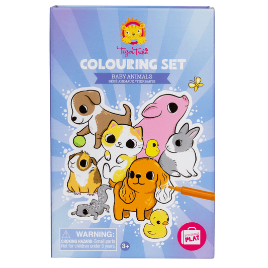 TIGER TRIBE | COLOURING SET - BABY ANIMALS by TIGER TRIBE - The Playful Collective